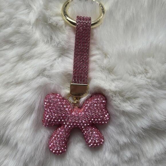 Bow Rhinestone Keychain NEW - Picture 2 of 9